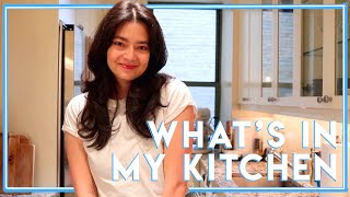 What's in my Kitchen // NYC Kitchen Walk Through // Kitchen Essentials