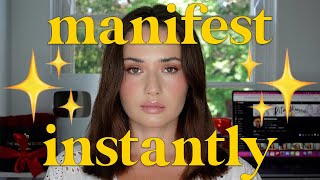 How to manifest INSTANTLY | law of assumption