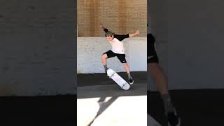 Clean double kick flip into mini bank | skateboarding