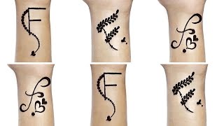 "F" letter mehndi designs | Raksha bandhan special mehndi design |