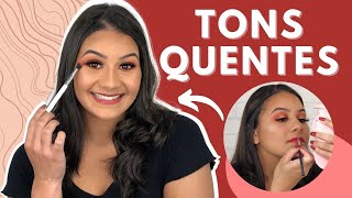 TUTORIAL maquiagem em TONS QUENTES