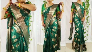 How to wear Cotton Silk Saree/Cotton Silk Saree Drape tips n trick looks you more Attractive