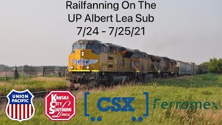 Railfanning On The UP Albert Lea Sub: 7/24 - 7/25/21 Ft. Lots of Foreign Power