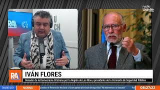 Senador Iván Flores en radio U. de Chile por fast track de seguridad.