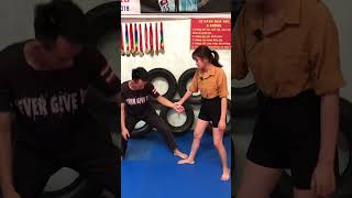 Tự Vệ Nữ Bị Lôi Kéo #vothuat #kungfu #tuve #shorts