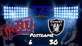 Giants vs Raiders Postgame | 30-6 Lost | When It Rains It Pours | DJ GONE