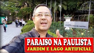 Parque em sp na avenida paulista - Jardim com lago artificial e Casa das rosas na paulista