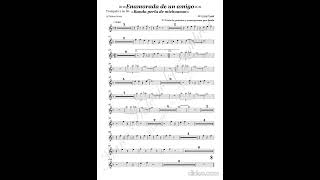 Enamorada de un amigo mio - banda perla de michoacan (partitura)