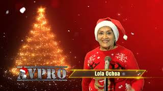 Lola Ochoa presentando Video Navideño AVPRO 2022