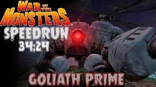 War of the Monsters (Ps2) GOLIATH PRIME - Any% Glitchless - Speedrun 34:24 HARD MODE