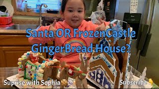 Santa Sleigh Or Frozen Castle ginger bread house?