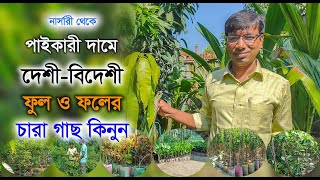 নার্সারী থেকে পাইকারী দামে দেশী বিদেশী ফুল ও ফলের চারা গাছ কিনুন পর্ব19 Krishi Bicitro- কৃষি বিচিত্র