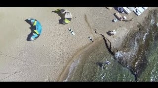 crazy kitesurf session in Eilat