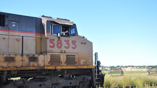 UP 5835 North Manifest, Rosemount MN 9/3/22 ft. Engineer Thumbs Up