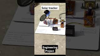 Solar tracker project | engineering projects #arduino #arduinoproject #diyprojects #diy #shorts