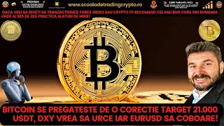 BITCOIN se pregătește să meargă spre 21000 USDT! Dxy a rupt rezistenta canalului oare ce urmeaza🤔!