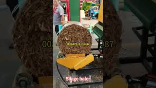 Round silage baler