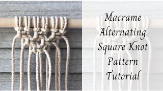 Macrame Alternating Square Knot