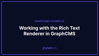 Working with the Rich Text Renderer in Hygraph