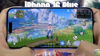 iPhone 16 Plus test game Genshin Impact Max Graphics | Highest, 120 FPS