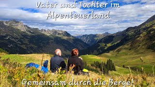 Steinbocktour, 3 Tages Wanderung über  Fiderepasshütte zur Mindelheimerhütte und zur Rappenseehütte