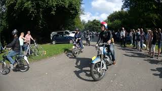 14e Bleiswijkse Bromfiets Oldtimer rit 3-9-2017. Gefilmd door Joop Visser.