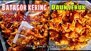 Batagor kering pedas daun jeruk| IDE JUALAN KEKINIAN || Olahan Tepung tapioka|| Olahan kulit pangsit