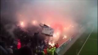 Hertha Pyroshow in Hamburg (FC St. Pauli - Hertha BSC Berlin 0:2 | DFB-Pokal)