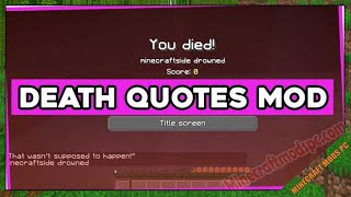 DeathQuotes / Death Quotes Mod 1.16.5 - Minecraft Mods for PC