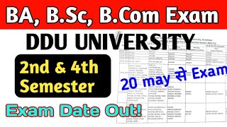 ddu 4th semester exam date 2023 | ddu 2nd semester exam date 2023 | DDU exam | Mid Term | End Term