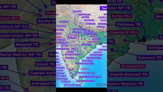 INDIA : Tiger Reserves  #2023  #shorts  #upsc #ssc #bpsc #tiger #geography  #environment  #india