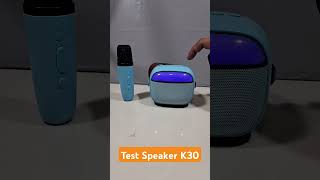 Test suara speaker bluetooth bisa mic k30 #speaker #speakerbluetooth #microphone