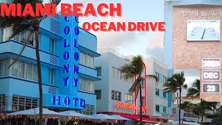 Miami Beach - Ocean Drive | Walking Tour  | Dec. 23