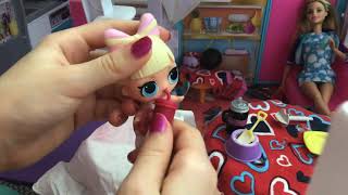 Feeding LOL Surprise Doll Honey | Honey Throws Up!