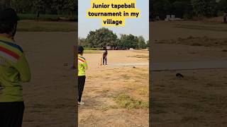 Junior tapeball tournament in my village #cricket #tapeballcricket #cricketlover #shorts #cricketer