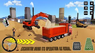 Pasir Penggali Truck Menyetir Menyelamatkan Simulat GamePlay HD #5