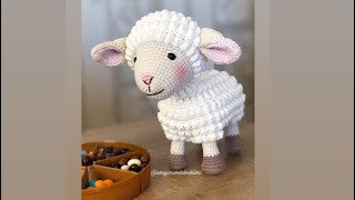 Amigurumi kuzu Gövde 10-11.sıralar