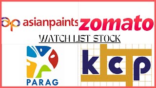 Tomorrow watch list Asian Paints, delhivery, kcp, parag milk | #share #watchlist #tradingstrategy