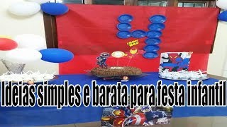 Ideias Para Festa Infantil Simples (menino)