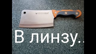 Как правильно заточить нож  в линзу.  Knife Sharpening.