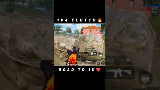 1v4 Clutch 😱Redmi Note 10 pro#shorts #short #bgmi #pubgmobile #mrassault