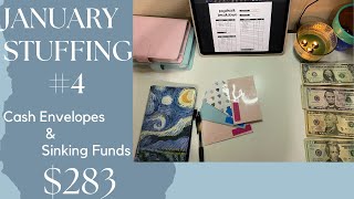 cash envelope stuffing | january #4 | low & variable income budget | sinking funds | college budget