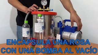 🌹 ENCAPSULA UNA ROSA UTILIZANDO UNA BOMBA AL VACÍO 🌹😁