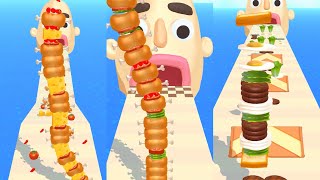 Sandwich Runners ( android, iOS ) All Levels Gameplay Level 61 - 65