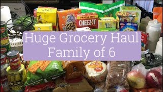 HUGE GROCEY HAUL! || FAMILY OF 6