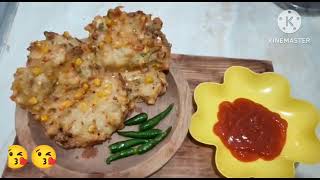 Bikin bakwan jagung gurih/enak lezaaat yummy...