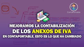 Mejoramos la contabilización de anexos de IVA en Contaportable: Esto es lo que ha cambiado