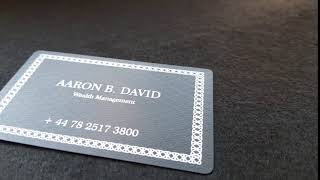 Metal Business Cards