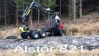 Alstor 821 Miniforwarder  From Road to Forest! Steep terrain