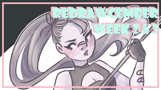 #REDRAWCEMBER ||Week 2&3|| mega speedpaint